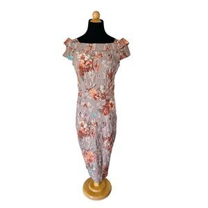BGL GORGEOUS FLORAL DRESS US SIZE 6, EURO SIZE 38
